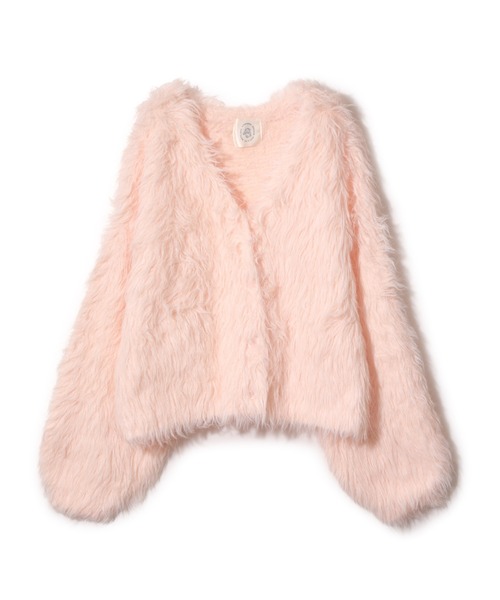 NOTREemor（ノートルエモア）の「emu cardigan（ニット/セーター・レディース・ベビーピンク/モカ・FREE）」の5枚目の写真