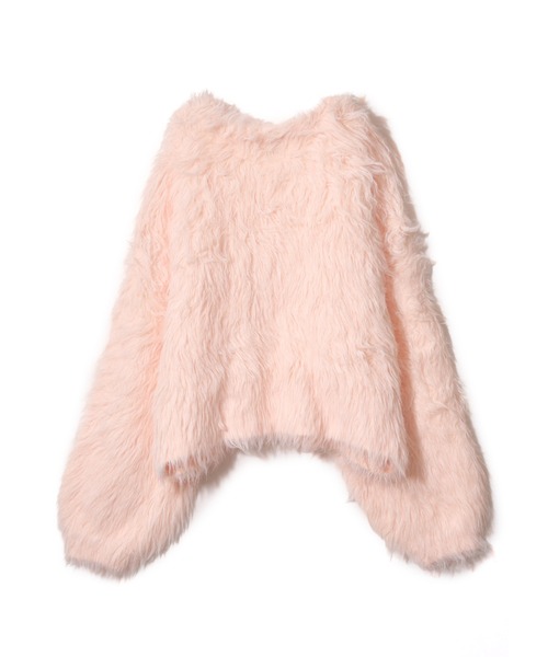 NOTREemor（ノートルエモア）の「emu cardigan（ニット/セーター・レディース・ベビーピンク/モカ・FREE）」の7枚目の写真