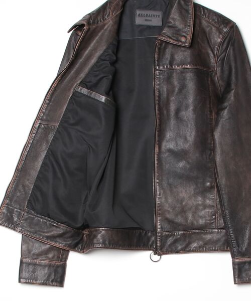ALLSAINTS（オールセインツ）の「ALLSAINTS ALKAN JACKET（ライダースジャケット・メンズ・ブラック系その他・X-SMALL/SMALL/LARGE/MEDIUM/X-LARGE）」の15枚目の写真