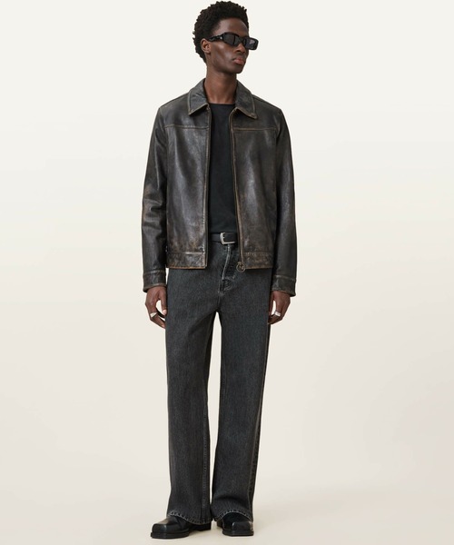 ALLSAINTS（オールセインツ）の「ALLSAINTS ALKAN JACKET（ライダースジャケット・メンズ・ブラック系その他・X-SMALL/SMALL/LARGE/MEDIUM/X-LARGE）」の8枚目の写真