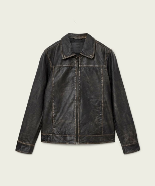 ALLSAINTS（オールセインツ）の「ALLSAINTS ALKAN JACKET（ライダースジャケット・メンズ・ブラック系その他・X-SMALL/SMALL/LARGE/MEDIUM/X-LARGE）」の13枚目の写真