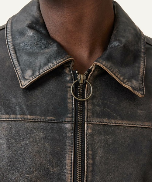 ALLSAINTS（オールセインツ）の「ALLSAINTS ALKAN JACKET（ライダースジャケット・メンズ・ブラック系その他・X-SMALL/SMALL/LARGE/MEDIUM/X-LARGE）」の11枚目の写真