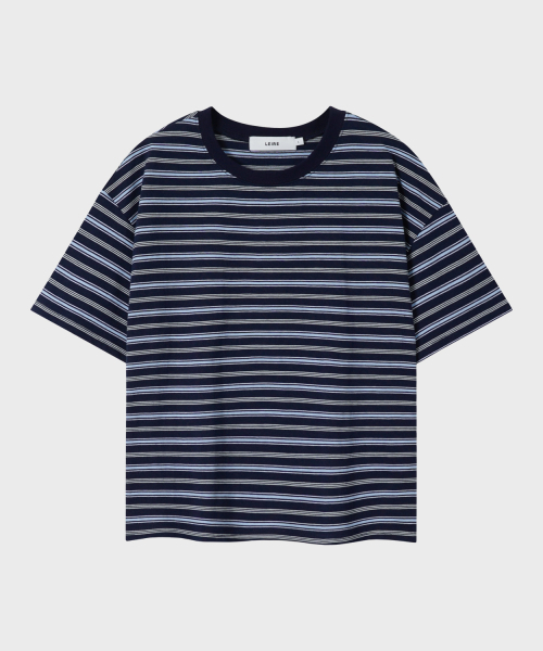 LEIRE（ルアール）の「エッセンシャルストライプクロップTシャツ [マルチネイビーST]（Tシャツ/カットソー・メンズ・その他・MEDIUM/LARGE/X-LARGE/XX-LARGE）」の6枚目の写真