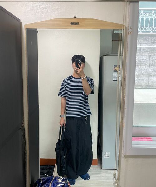 LEIRE（ルアール）の「エッセンシャルストライプクロップTシャツ [マルチネイビーST]（Tシャツ/カットソー・メンズ・その他・MEDIUM/LARGE/X-LARGE/XX-LARGE）」の11枚目の写真
