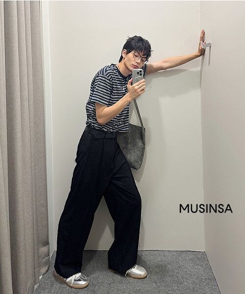 LEIRE（ルアール）の「エッセンシャルストライプクロップTシャツ [マルチネイビーST]（Tシャツ/カットソー・メンズ・その他・MEDIUM/LARGE/X-LARGE/XX-LARGE）」の12枚目の写真