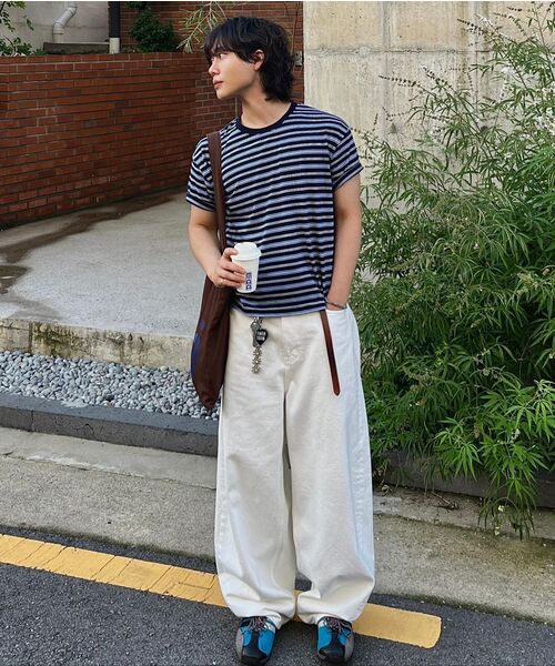 LEIRE（ルアール）の「エッセンシャルストライプクロップTシャツ [マルチネイビーST]（Tシャツ/カットソー・メンズ・その他・MEDIUM/LARGE/X-LARGE/XX-LARGE）」の13枚目の写真