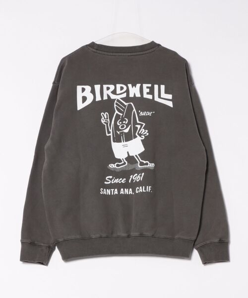 BIRDWELL(バードウェル)の「【BIRDWELL/バードウェル】61 PGM SWEATSHIRT-JP 日本別注 ピグメント加工 ブランドロゴ バックプリント スウェット トレーナー(スウェット・メンズ・グレー/ブルー・X-LARGE/SMALL/MEDIUM/LARGE)」の6枚目の写真