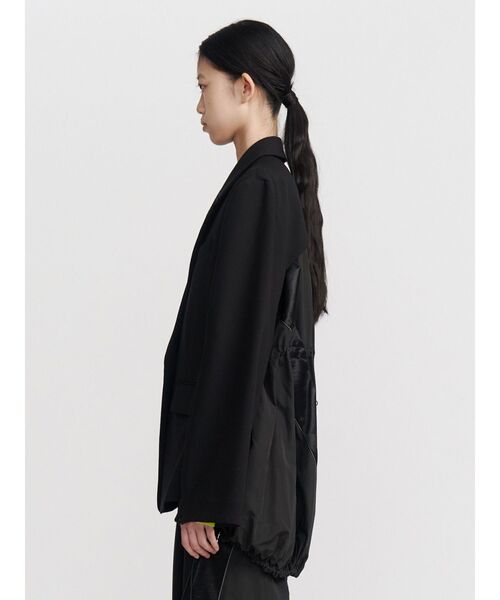 UN3D.（アンスリード）の「FRONT BACK DOCKING JACKET【セットアップ着用可能】 / フロントバックドッキングジャケット（テーラードジャケット・レディース・ブラック/グレー・36/38）」の12枚目の写真