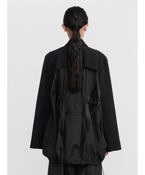 UN3D.（アンスリード）の「FRONT BACK DOCKING JACKET【セットアップ着用可能】 / フロントバックドッキングジャケット（テーラードジャケット・レディース・ブラック/グレー・36/38）」の13枚目の写真