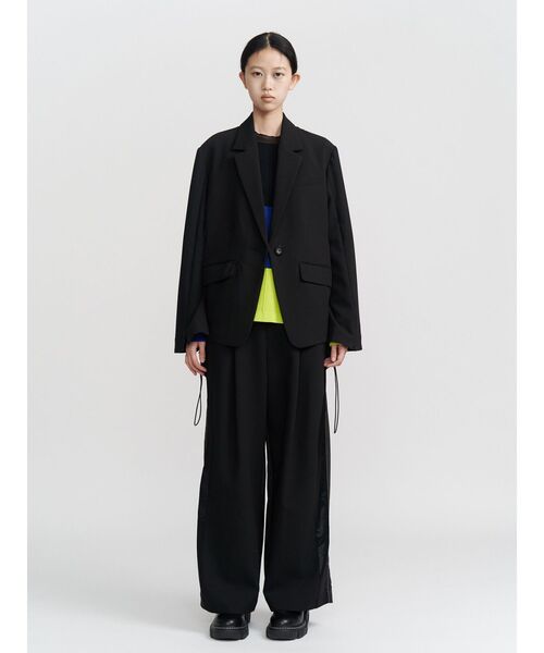 UN3D.（アンスリード）の「FRONT BACK DOCKING JACKET【セットアップ着用可能】 / フロントバックドッキングジャケット（テーラードジャケット・レディース・ブラック/グレー・36/38）」の16枚目の写真