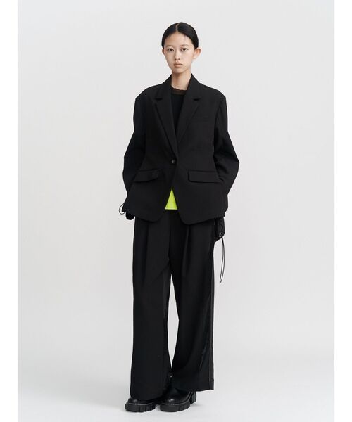 UN3D.（アンスリード）の「FRONT BACK DOCKING JACKET【セットアップ着用可能】 / フロントバックドッキングジャケット（テーラードジャケット・レディース・ブラック/グレー・36/38）」の19枚目の写真