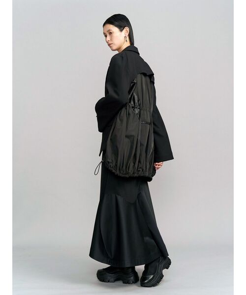 UN3D.（アンスリード）の「FRONT BACK DOCKING JACKET / フロントバックドッキングジャケット（テーラードジャケット・レディース・ブラック/グレー・36/38）」の17枚目の写真