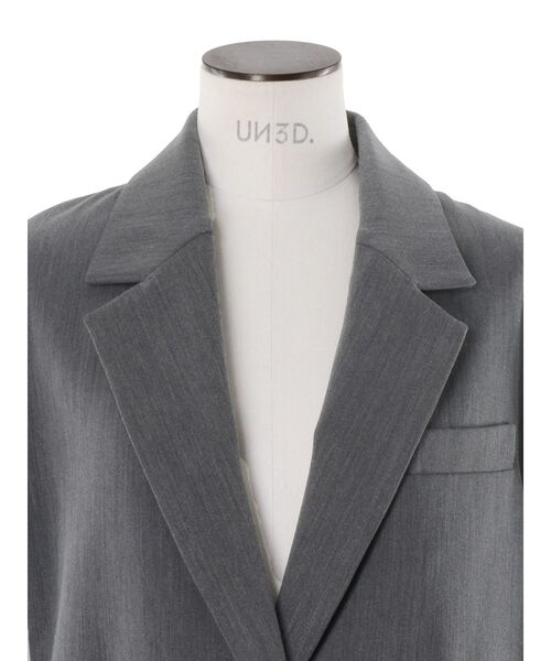 UN3D.（アンスリード）の「FRONT BACK DOCKING JACKET / フロントバックドッキングジャケット（テーラードジャケット・レディース・ブラック/グレー・36/38）」の17枚目の写真