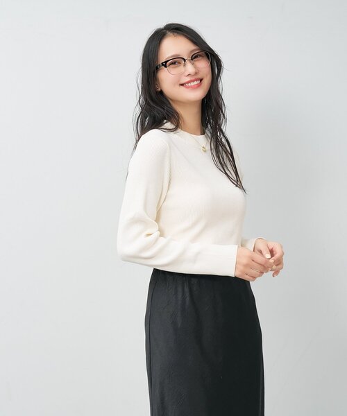 Zoff（ゾフ）の「[東海オンエア としみつさんコラボ] Zoff | TOSHIMITSU ウェリントン型 メガネ｜サーモント 眼鏡 伊達めがね 度付き (レンズ交換券付き) 度あり 度なし ユニセックス（メガネ・メンズ・グリーン系その他/ブラック/ブラウン系その他2・FREE）」の14枚目の写真