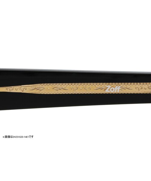 Zoff（ゾフ）の「[東海オンエア としみつさんコラボ] Zoff | TOSHIMITSU ウェリントン型 メガネ｜サーモント 眼鏡 伊達めがね 度付き (レンズ交換券付き) 度あり 度なし ユニセックス（メガネ・メンズ・グリーン系その他/ブラック/ブラウン系その他2・FREE）」の4枚目の写真