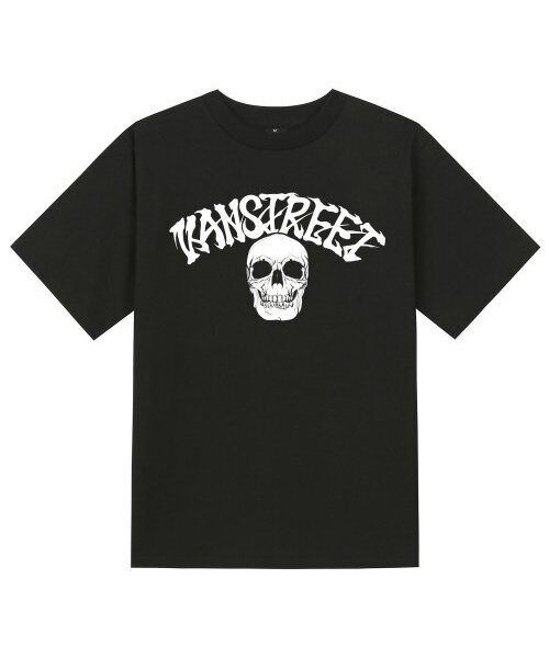 KAN6312(カン6312)の「KTB0168 レタリングオールドスクール半袖Tシャツ - ブラック(Tシャツ/カットソー・メンズ・その他・SMALL/MEDIUM/LARGE/X-LARGE)」の1枚目の写真