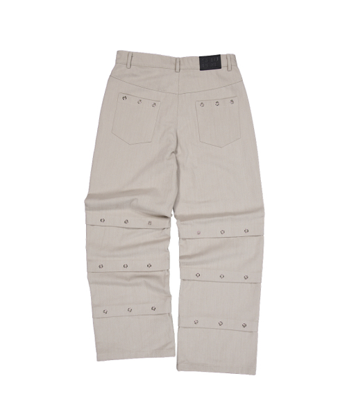 SETUP-EXE(セットアップイーエックスイー)の「PIN TUCK EYELET PANTS / BEIGE(その他パンツ・レディース・その他・SMALL/MEDIUM)」の3枚目の写真