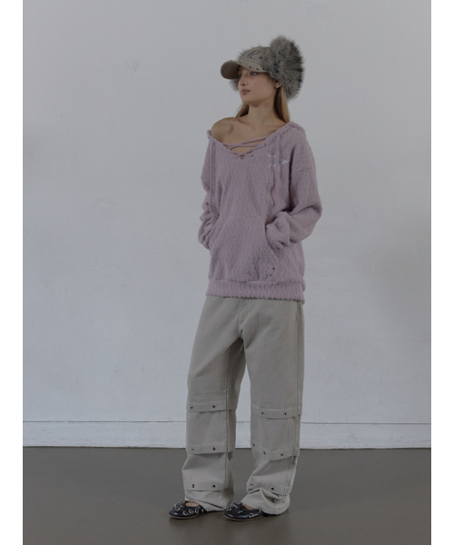 SETUP-EXE(セットアップイーエックスイー)の「PIN TUCK EYELET PANTS / BEIGE(その他パンツ・レディース・その他・SMALL/MEDIUM)」の8枚目の写真