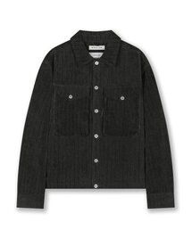 VINTAGE WASHED CORDUROY JACKET WASHED BLACK