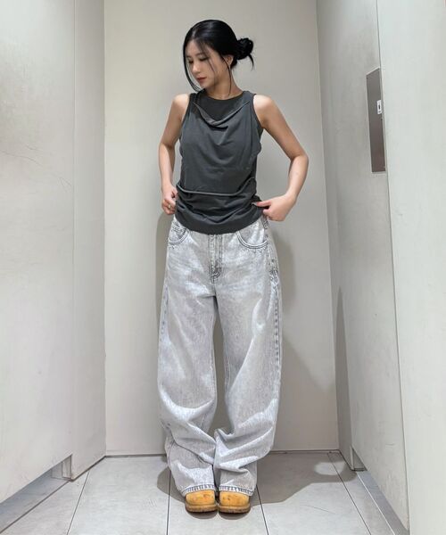 INSILENCE WOMEN(インサイレンスウーマン)の「スタッドポイントデニム BLACK(デニムパンツ・レディース・その他・LARGE/MEDIUM)」の7枚目の写真