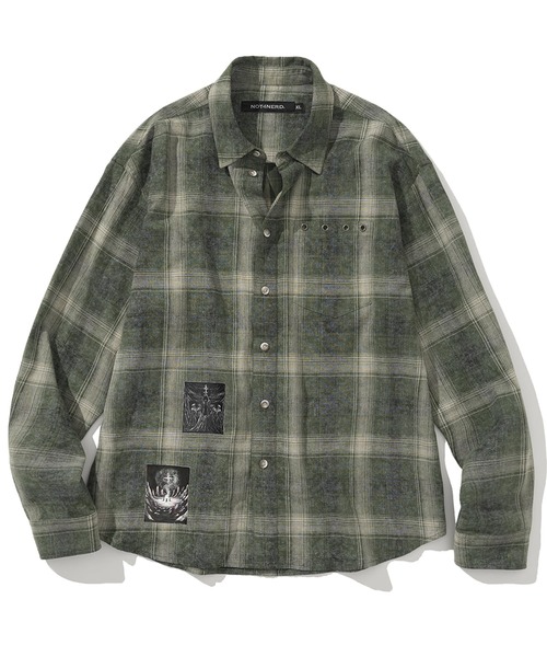 NOT4NERD/ノットフォーナード/Temple Patch Checkered Shirt