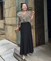 prose verse | 【MOMO】シアーフリルビスチェレイヤードキャミドレス(ドレス)