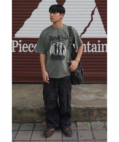 SEARCH410（サーチ410）の「トラベリングピグメント半袖Tシャツカーキ（Tシャツ/カットソー・メンズ・その他・MEDIUM/LARGE）」の6枚目の写真