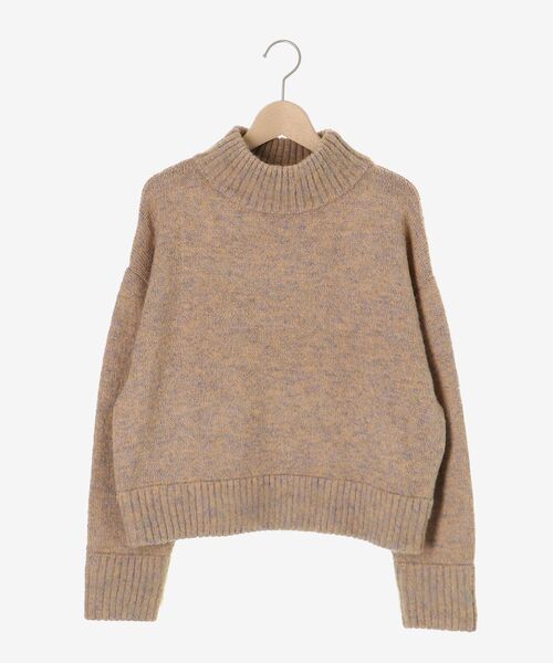 le.coeur blanc(ルクールブラン)の「ミックスカラーハイネックニット(ニット/セーター・レディース・ベージュ系その他2/ブルー系その他2・38)」の3枚目の写真