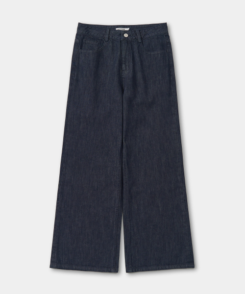 EXCONTAINER(エックスコンテナ)の「ワイドフレアローデニムパンツ (RAW INDIGO)(デニムパンツ・メンズ・その他・LARGE/X-LARGE/SMALL/MEDIUM)」の2枚目の写真
