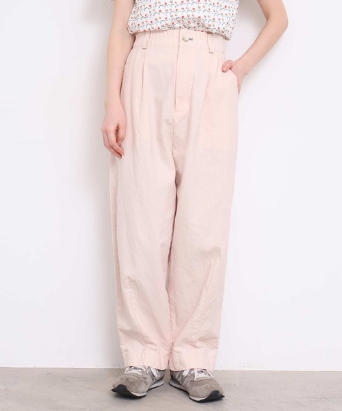 l'atelier du savon(アトリエドサボン)の「washi cotton ちょいまるカーブパンツ(その他パンツ・レディース・オフホワイト/カーキ/ピンク・FREE)」の1枚目の写真