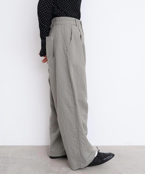 l'atelier du savon（アトリエドサボン）の「washi cotton ちょいまるカーブパンツ（その他パンツ・レディース・オフホワイト/カーキ・FREE）」の8枚目の写真