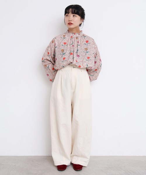 l'atelier du savon（アトリエドサボン）の「washi cotton ちょいまるカーブパンツ（その他パンツ・レディース・オフホワイト/カーキ・FREE）」の17枚目の写真