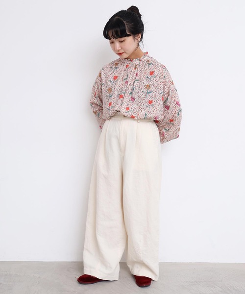 l'atelier du savon（アトリエドサボン）の「washi cotton ちょいまるカーブパンツ（その他パンツ・レディース・オフホワイト/カーキ・FREE）」の18枚目の写真