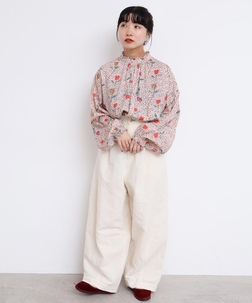 l'atelier du savon（アトリエドサボン）の「washi cotton ちょいまるカーブパンツ（その他パンツ・レディース・オフホワイト/カーキ・FREE）」の19枚目の写真