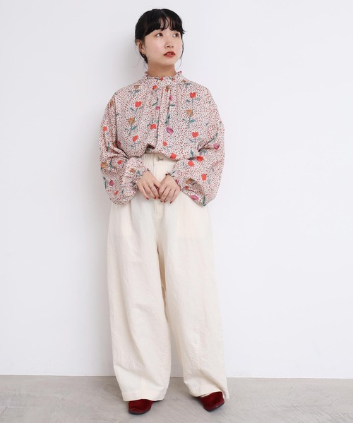 l'atelier du savon（アトリエドサボン）の「washi cotton ちょいまるカーブパンツ（その他パンツ・レディース・オフホワイト/カーキ・FREE）」の20枚目の写真