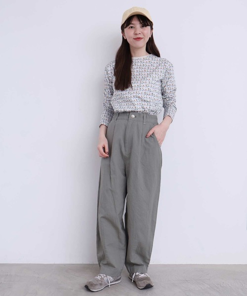 l'atelier du savon(アトリエドサボン)の「washi cotton ちょいまるカーブパンツ(その他パンツ・レディース・オフホワイト/カーキ/ピンク・FREE)」の19枚目の写真