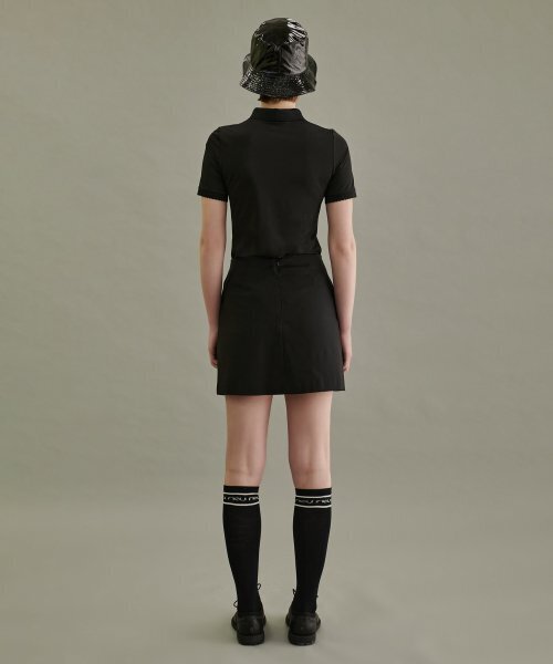 NEU GOLF(エヌイーユーゴルフ)の「ウェーブカラーTシャツ - ブラック(ポロシャツ・レディース・その他・LARGE/MEDIUM/SMALL)」の7枚目の写真