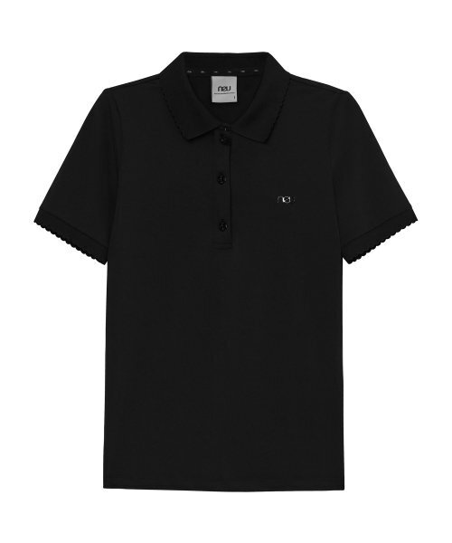 NEU GOLF(エヌイーユーゴルフ)の「ウェーブカラーTシャツ - ブラック(ポロシャツ・レディース・その他・LARGE/MEDIUM/SMALL)」の8枚目の写真