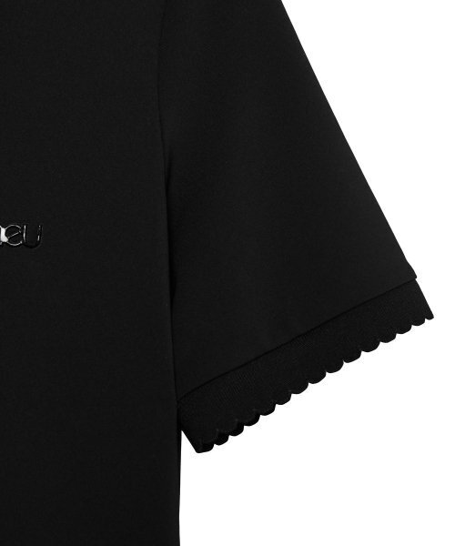 NEU GOLF(エヌイーユーゴルフ)の「ウェーブカラーTシャツ - ブラック(ポロシャツ・レディース・その他・LARGE/MEDIUM/SMALL)」の11枚目の写真