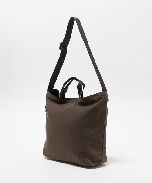 hobo(ホーボー)の「<hobo>ナイロン オックスフォード 2WAY トート バッグ(トートバッグ・メンズ・ダークグレー/ブラウン系・FREE)」の5枚目の写真