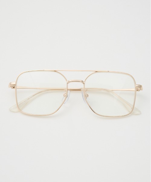 SLY（スライ）の「【2026SS新作】SQUARE METAL FLAME EYEWEAR スクエア メタルフレーム アイウェア 冬服 春服（メガネ・レディース・シルバー/ゴールド・FREE）」の2枚目の写真