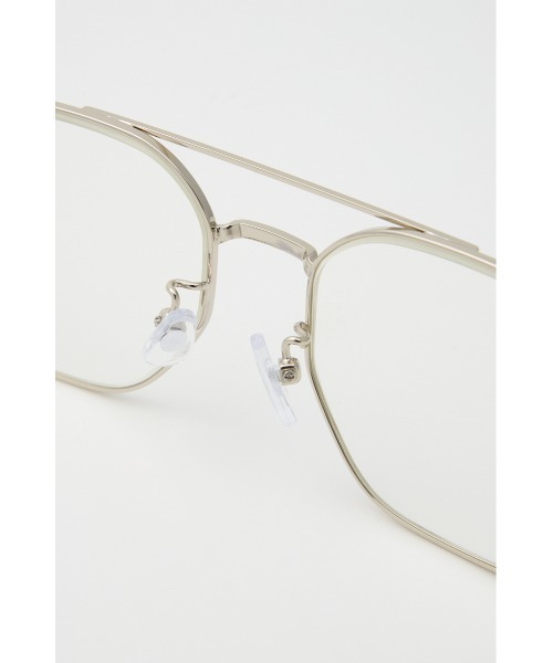 SLY（スライ）の「【2026SS新作】SQUARE METAL FLAME EYEWEAR スクエア メタルフレーム アイウェア 冬服 春服（メガネ・レディース・シルバー/ゴールド・FREE）」の7枚目の写真