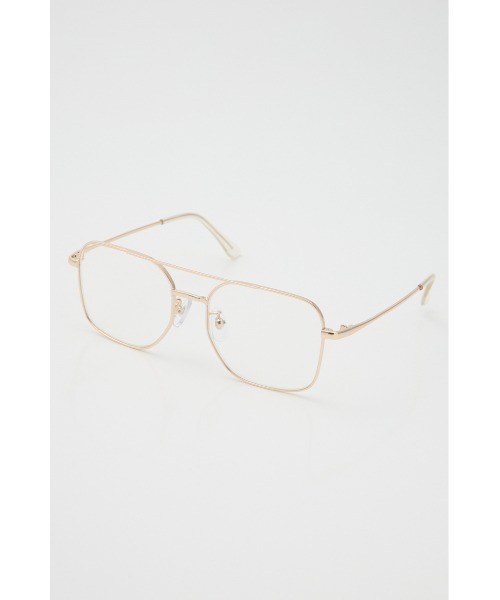 SLY（スライ）の「【2026SS新作】SQUARE METAL FLAME EYEWEAR スクエア メタルフレーム アイウェア 冬服 春服（メガネ・レディース・シルバー/ゴールド・FREE）」の12枚目の写真