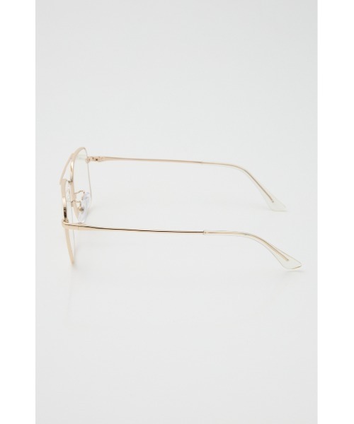 SLY（スライ）の「【2026SS新作】SQUARE METAL FLAME EYEWEAR スクエア メタルフレーム アイウェア 冬服 春服（メガネ・レディース・シルバー/ゴールド・FREE）」の13枚目の写真