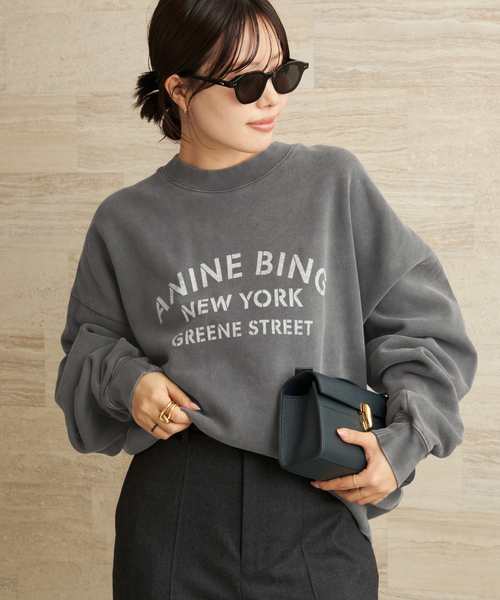 plage（プラージュ）の「ANINE BING / アニービン MILES SWEATSHIRT NY スウェット（スウェット・レディース・ブラック系その他・FREE）」の6枚目の写真