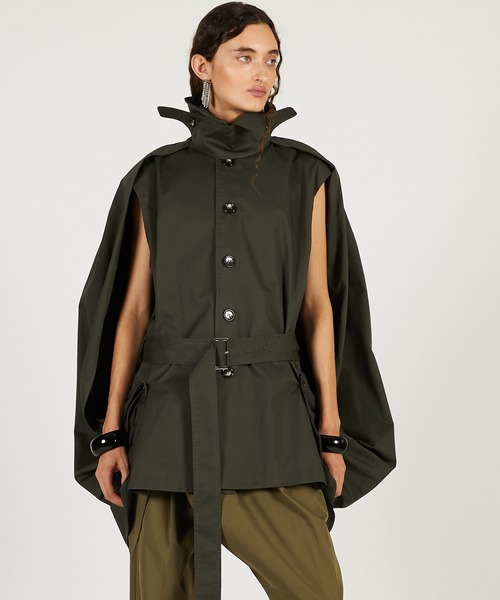 PRANK PROJECT（プランクプロジェクト）の「ドレープコート / Balloon Shaped Sleeveless Coat（その他アウター・レディース・チャコールグレー/ベージュ・FREE）」の2枚目の写真