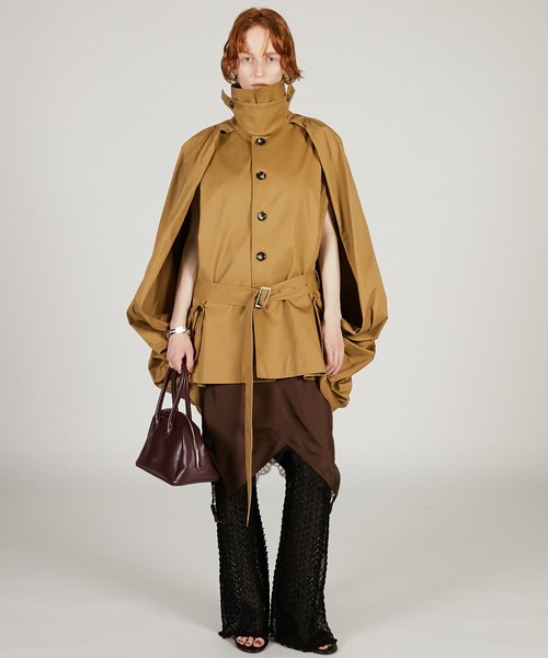 PRANK PROJECT（プランクプロジェクト）の「ドレープコート / Balloon Shaped Sleeveless Coat（その他アウター・レディース・チャコールグレー/ベージュ・FREE）」の12枚目の写真