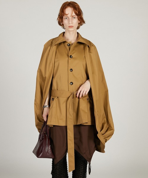 PRANK PROJECT（プランクプロジェクト）の「ドレープコート / Balloon Shaped Sleeveless Coat（その他アウター・レディース・チャコールグレー/ベージュ・FREE）」の22枚目の写真