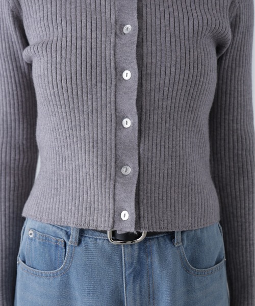 FREE'S MART(フリーズマート)の「◇〈MFM〉きらきらボタン襟ニット(ニット/セーター・レディース・ブラック/グレー/ネイビー/ホワイト/ピンク・FREE)」の17枚目の写真