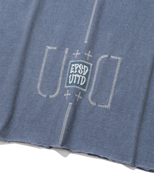EPISODE UNTITLED(エピソードアンタイトルド)の「PATCH NEEDLE STITCH T-SHIRT_BLUE(Tシャツ/カットソー・レディース・その他・2/3)」の6枚目の写真